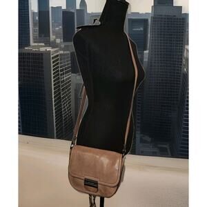 Kooba Brown Leather Adjustable Crossbody Bag 8x7x3